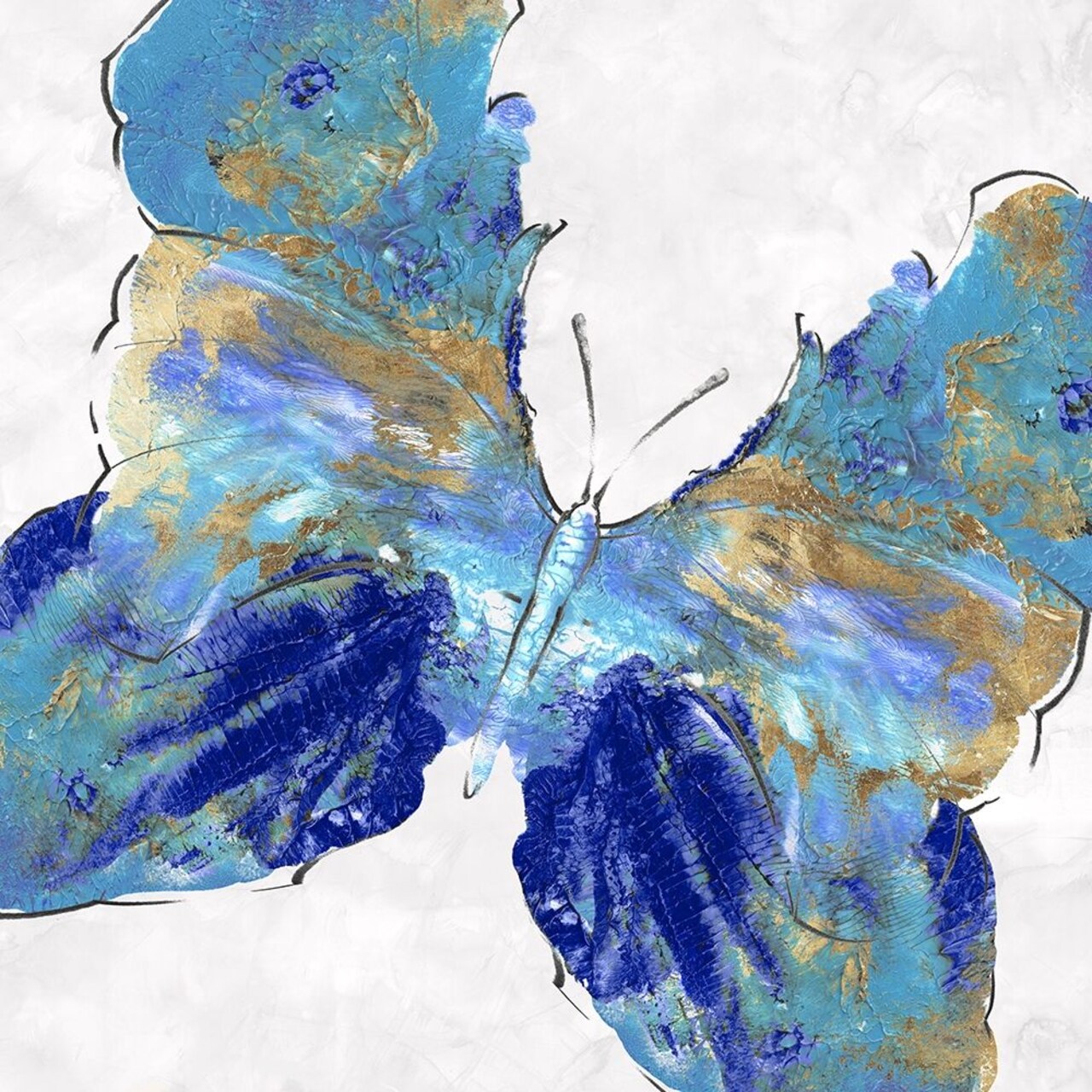 Blue Butterfly Poster Print by Eva Watts - Item # VARPDXEW190A